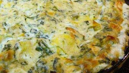 Veronica’s Hot Spinach, Artichoke and Chile Dip