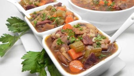 Instant Pot Beef And Barley Soup