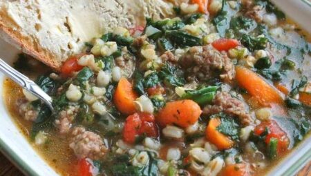 Sausage Barley Soup