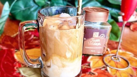 Reverse Dalgona Iced Coffee